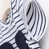 Girl's Embroidered Striped One-piece Dress
