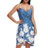 Wrap Flower Print Sarong Cover Up