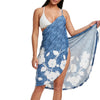 Wrap Flower Print Sarong Cover Up