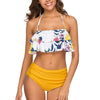 Halter Flower Print Bikini