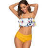 Halter Flower Print Bikini
