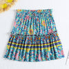 Skirt Fashion Floral Print Elastic Waist Bottoms for Women