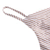 Spaghetti Strap Women Dress Slim Fit  V Neck Striped Skirt