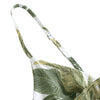 Sling Top Sexy Open Back Plant Print V Neck