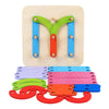 Wooden Letter Number Stacking Blocks Toy Set for Kid
