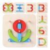 Wooden Letter Number Stacking Blocks Toy Set for Kid