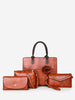 4 Piece Flower Portable Tote Bag Set