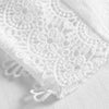 Off Shoulder Crop Top Strapless Flower Hollow Out Solid Color