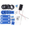 PXWG X003255 DIY Small Rubber Wheel Two-drive Car Set Toy