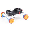 PXWG KB000039 DIY Yellow Wheel Two-Drive Car Set Toy