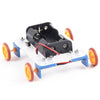 PXWG KB000039 DIY Yellow Wheel Two-Drive Car Set Toy