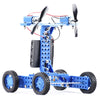 PXWG X003253 DIY Rubber Wheel Wind Turbine Car Set Toy