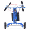 PXWG X003253 DIY Rubber Wheel Wind Turbine Car Set Toy