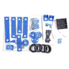 PXWG X003253 DIY Rubber Wheel Wind Turbine Car Set Toy