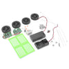 PXWG KB000009 DIY Green Two-way Remote Control Car Set Toy