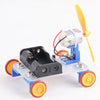 PXWG KB000023 DIY Yellow Wheel Wind Car Set Toy