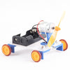 PXWG KB000023 DIY Yellow Wheel Wind Car Set Toy