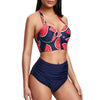 Watermelon Print Halter Bikini Set
