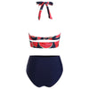 Watermelon Print Halter Bikini Set