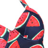 Watermelon Print Halter Bikini Set