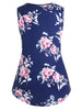 Lattice Floral Longline Plus Size Tank Top