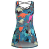 Dinosaur Criss Cross Longline Tank Top
