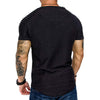 Applique Solid Color Layer Raglan Sleeves T-shirt