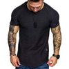 Applique Solid Color Layer Raglan Sleeves T-shirt