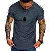 Applique Solid Color Layer Raglan Sleeves T-shirt