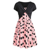 Cami Polka Dot Dress with Crop T-shirt