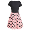 Cami Polka Dot Dress with Crop T-shirt