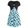 Cami Polka Dot Dress with Crop T-shirt