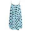 Cami Polka Dot Dress with Crop T-shirt