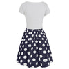 Cami Polka Dot Dress with Crop T-shirt
