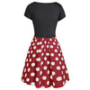 Cami Polka Dot Dress with Crop T-shirt