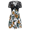 Flower Cami Dress and Lace T-shirt Set