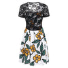 Flower Cami Dress and Lace T-shirt Set