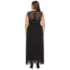 Plus Size Dress Fashion Sequin Applique Lace Party