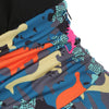V Neck Ruched Dinosaur Print Sleeveless Dress