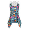 Dinosaur Print Asymmetric Tank Top