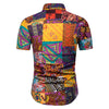Short Sleeves Tribal Print Casual Shirt