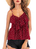Polka Dot Flounce Cami Top