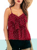 Polka Dot Flounce Cami Top