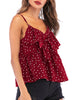 Polka Dot Flounce Cami Top