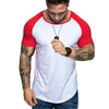 Two Tone Pleated Raglan Sleeve Tee