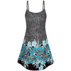 Spaghetti Strap Dress Floral Print Cami A Line