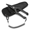 Self-locking Aluminum Fishing Lip Grips Split Ring with Lanyard and Sheath Pliers