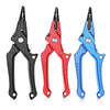 Self-locking Aluminum Fishing Lip Grips Split Ring with Lanyard and Sheath Pliers