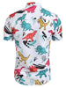 Cartoon Dinosaur Print Button Up Shirt