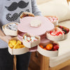Double-layer Plum Type Storage Box for Seeds Nuts Candy Dry Fruits